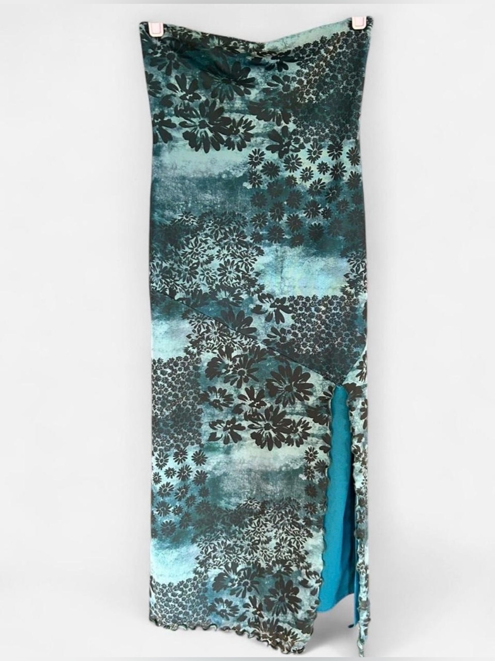 Urban Outfitters strapless dress with slit